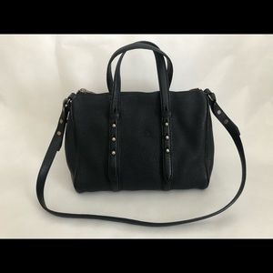 Alexander Wang black pebbled leather satchel